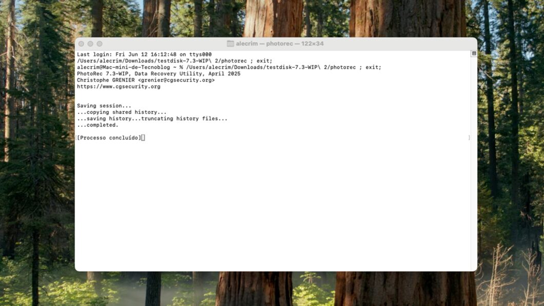 PhotoRec para Mac
