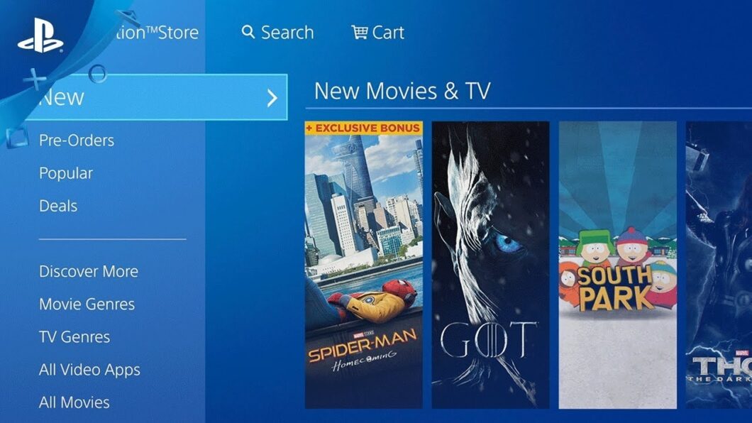 Filmes na PlayStation Store