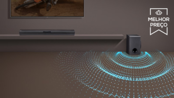 Soundbar LG SQC1 traz potência de 160 W e subwoofer sem fio. Previsão de entrega para as principais capitais é para antes da Copa do Mundo FIFA 2026
