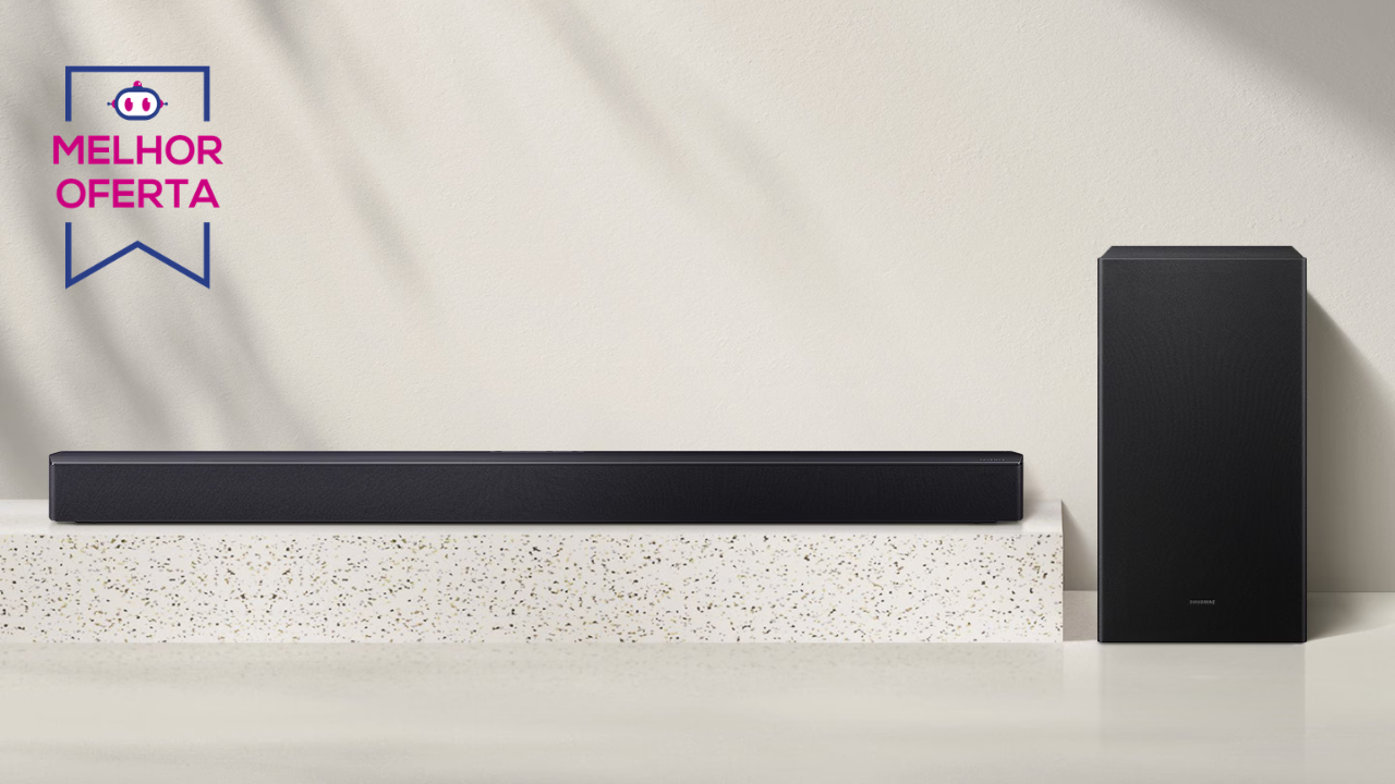 Soundbar Samsung 300 W aparece com 51% OFF em até 10x sem juros na Amazon
