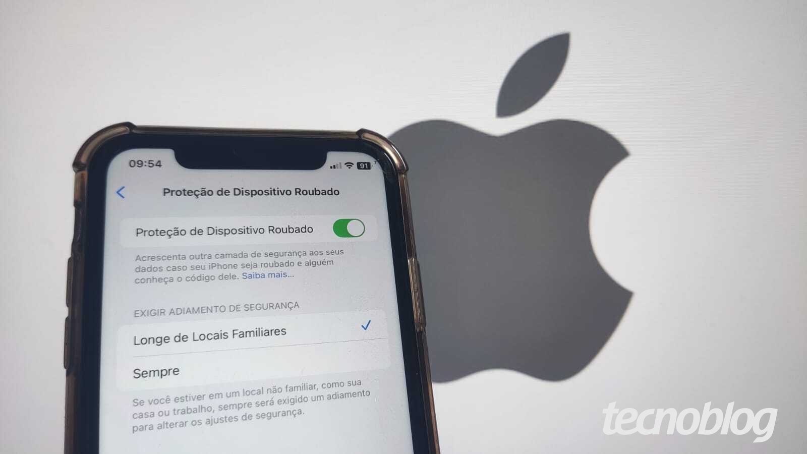 Como ativar ou desativar a Proteção de Dispositivo Roubado no iPhone