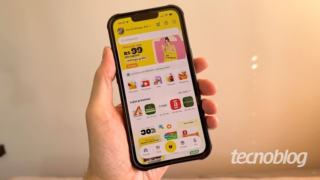 A 99Compras é uma categoria do app da 99