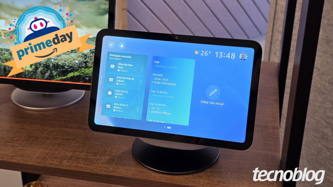 Amazon Echo Show 11 recebe 25% OFF em oferta exclusiva de Prime Day 2026