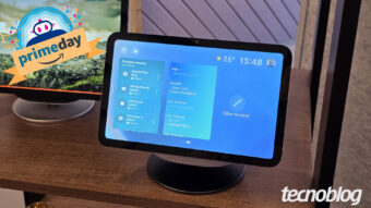 Echo Show 11 tem tela Full HD, áudio espacial e Alexa+; gadget recebe desconto exclusivo Amazon Prime de 25% em até 10x sem juros durante o Prime Day 2026