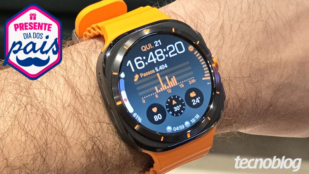 Dia dos Pais 2026: Galaxy Watch Ultra e mais relógios até 67% OFF para presentear