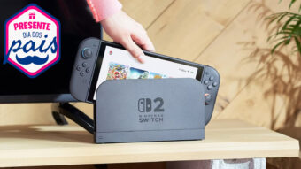 Nintendo Switch 2 com tela Full HD, suporte a 4K via dock e games exclusivos sai mais barato com cupom exclusivo no aplicativo para o Dia dos Pais 2026