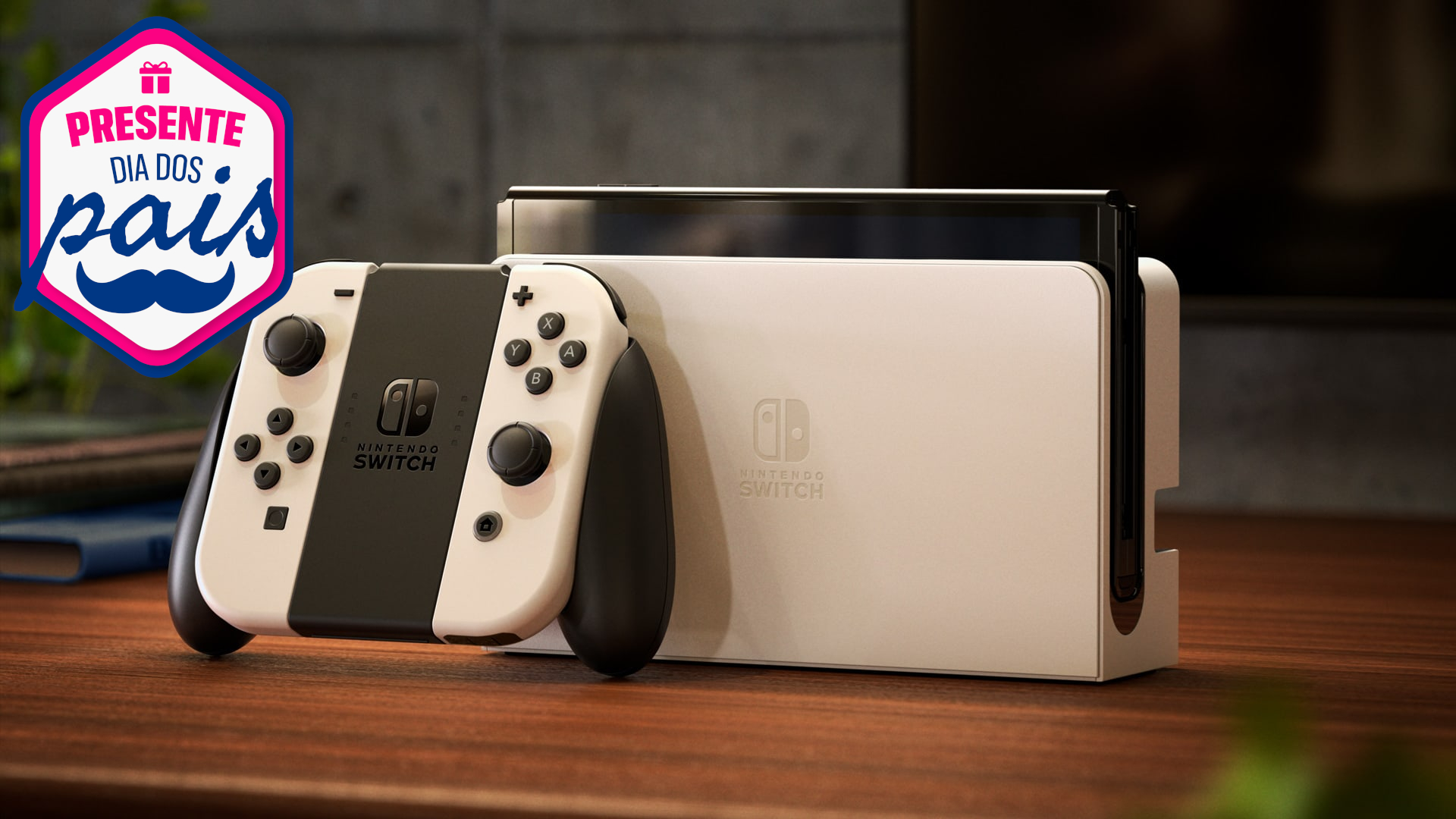 Dia dos Pais 2026: Nintendo Switch OLED despenca de preço no Mercado Livre