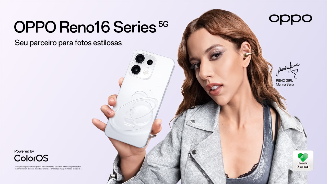 OPPO Reno16 transforma fotos em registros retrô com a Cyber Pop Cam