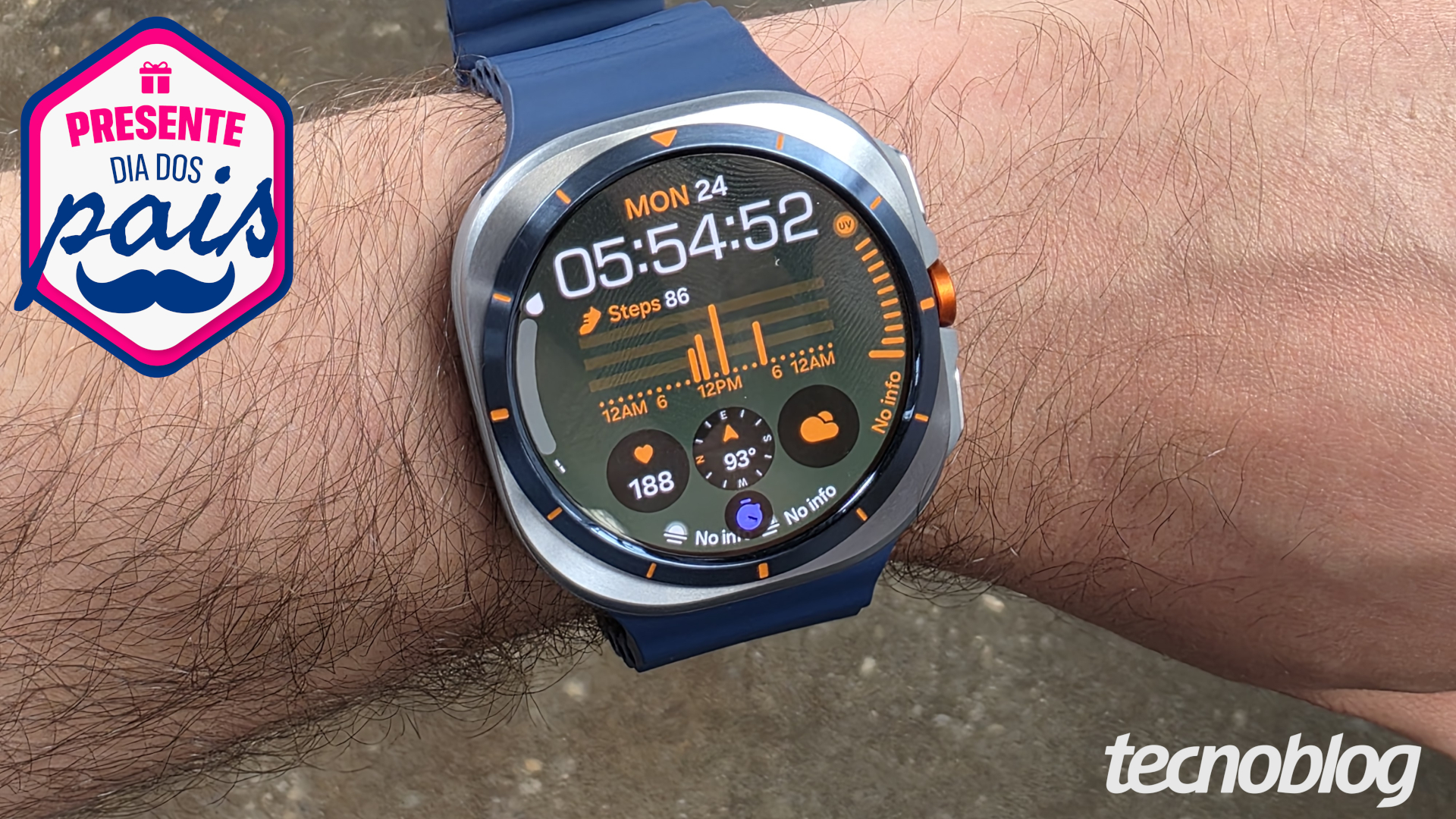 Galaxy Watch Ultra com design robusto volta a cair 65% para Dia dos Pais 2026