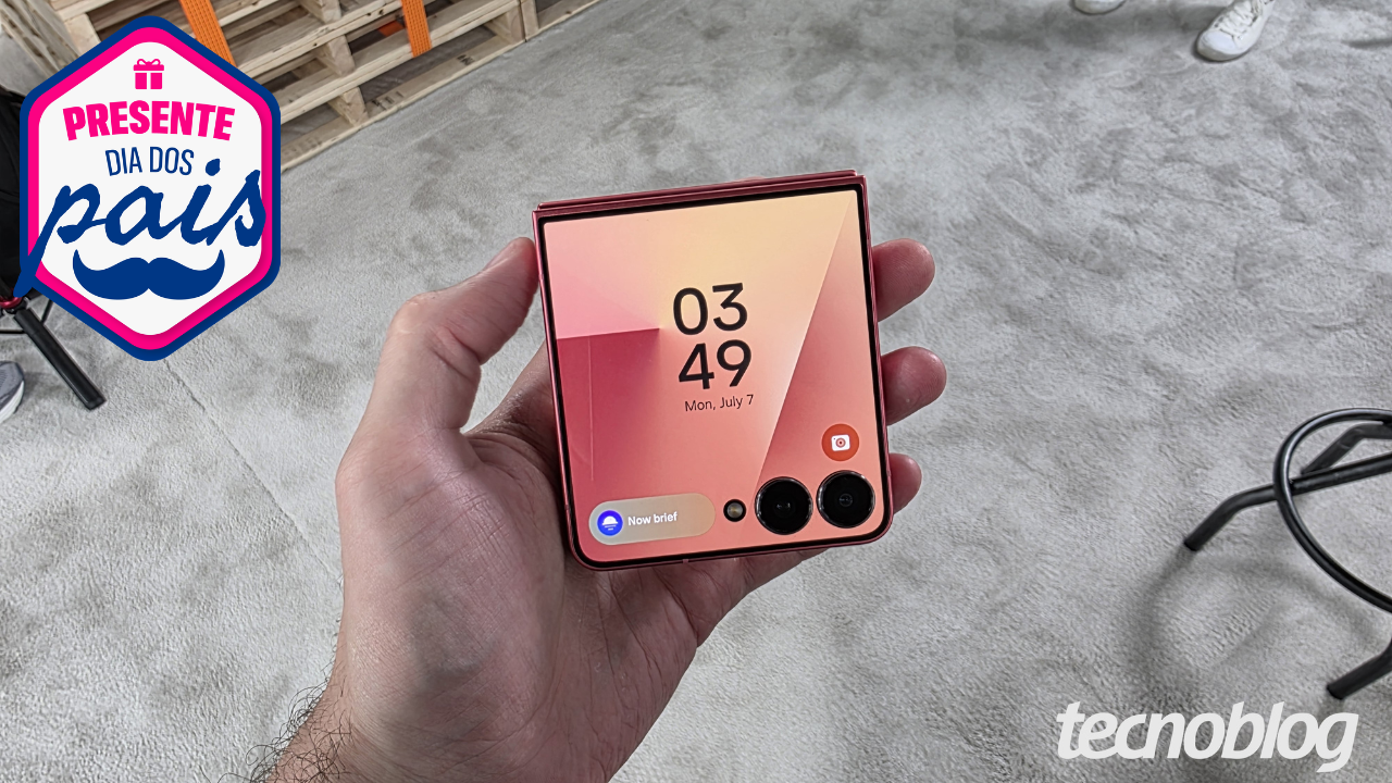 Galaxy Z Flip 7 e mais dobráveis em promoção para Dia dos Pais 2026
