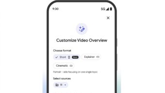 Google NotebookLM agora gera resumos em vídeos verticais de até 60 segundos. Novidade lembra dinâmica do TikTok ou Instagram Reels.