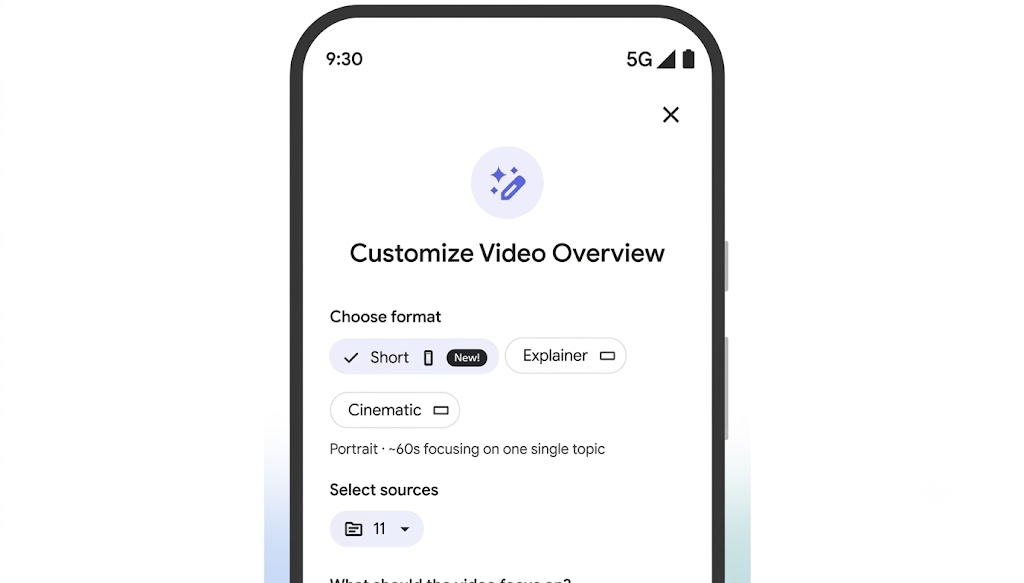 Google NotebookLM agora gera vídeos de resumo no estilo “TikTok”