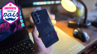 Galaxy A57 (128 GB) com tela Super AMOLED+ e câmera de 50 MP atinge o menor preço histórico, com desconto de 50% no Pix com cupom no Dia dos Pais 2026