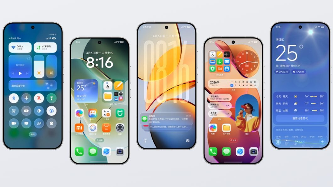 Celulares com HyperOS 4
