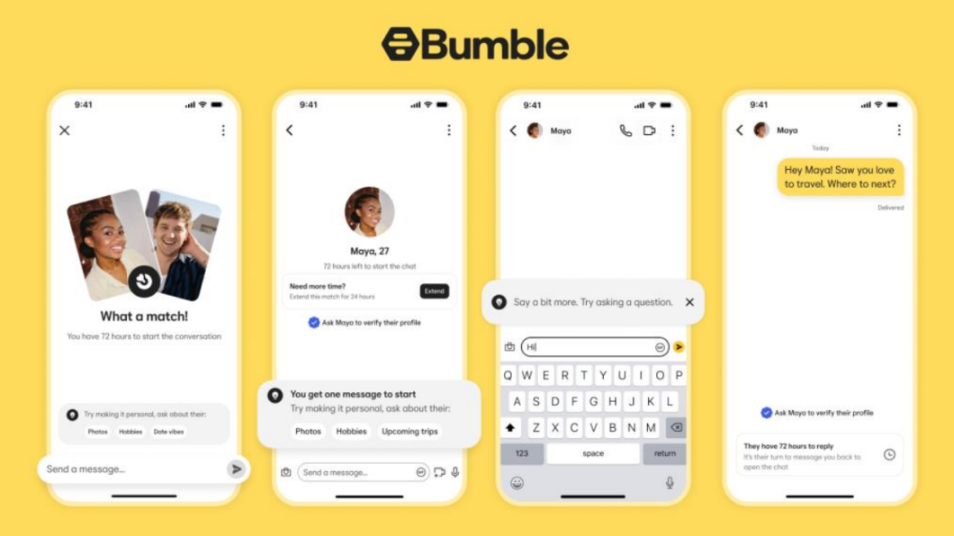 capturas de tela do bumble