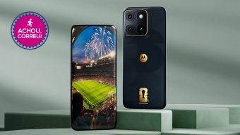 Edição Especial do Edge 70 Fusion (256 GB) tem acabamento em ouro 24K; celular da Motorola com tela de 144 Hz recebe desconto de 34% no Pix com cupom