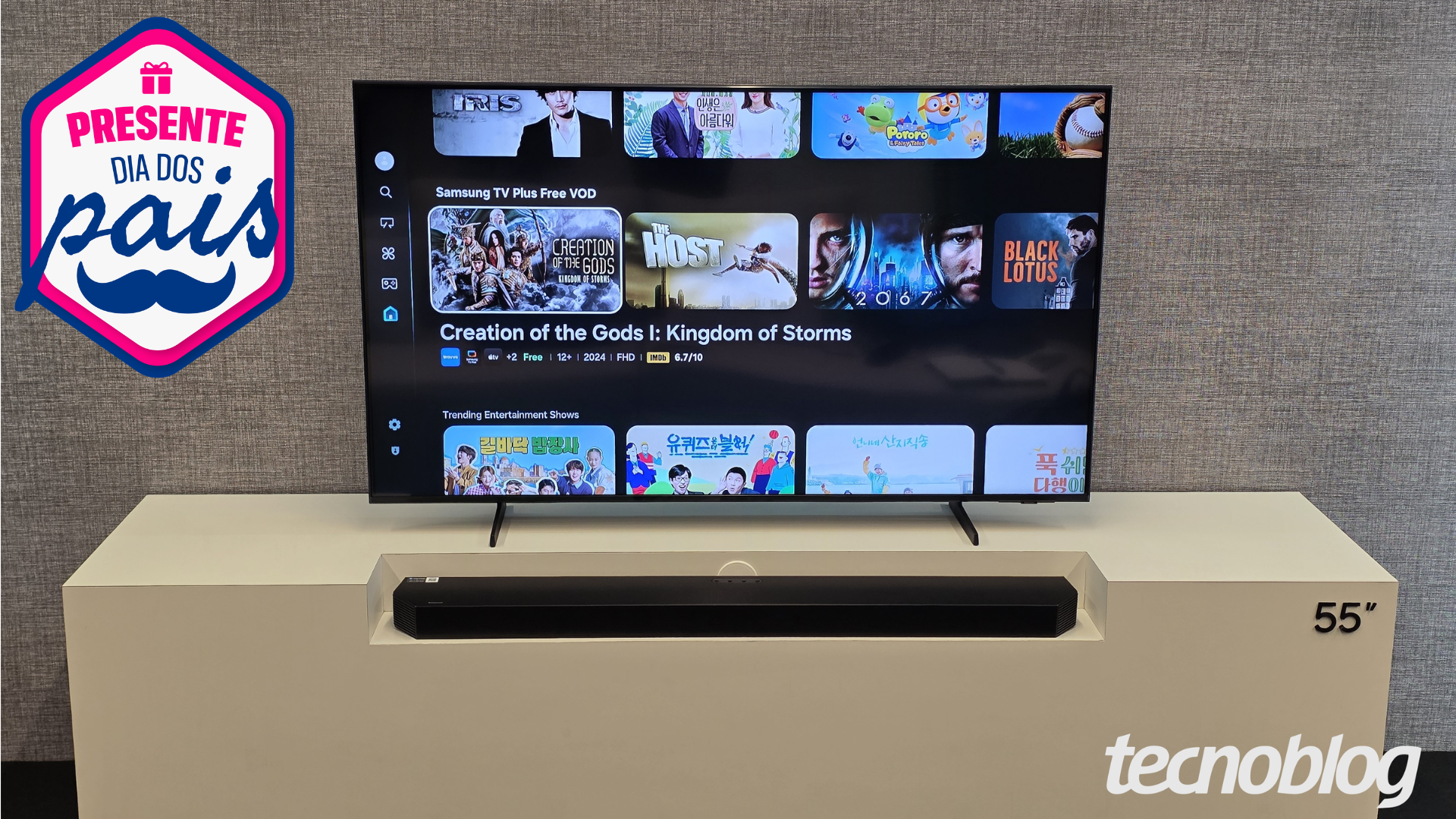 Dia dos Pais 2026: TVs e soundbars Samsung e LG até 46% de desconto