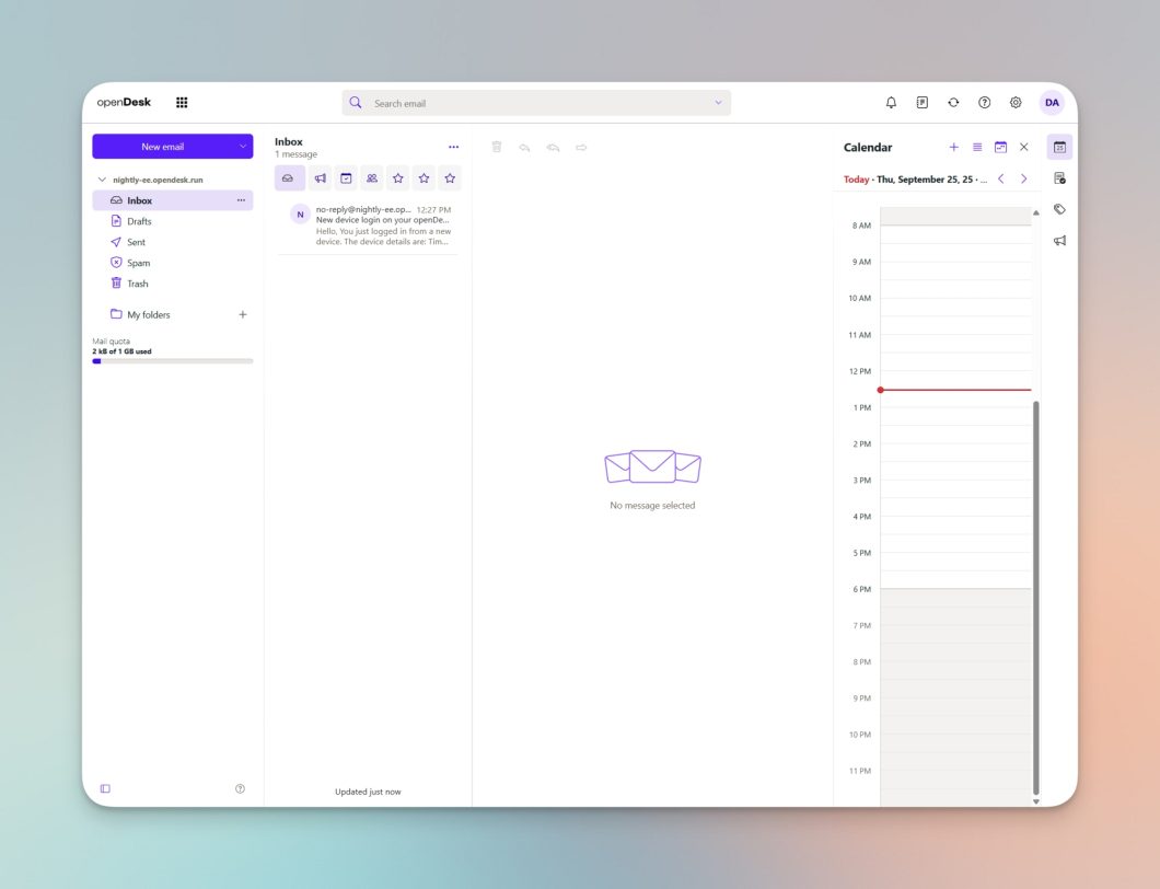 O openDesk é um pacote de ferramentas e serviços que inclui e-mail